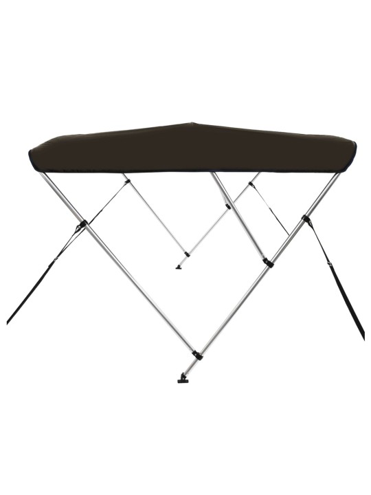 Bimini stříška se 3 oblouky černá 183x160x137 cm