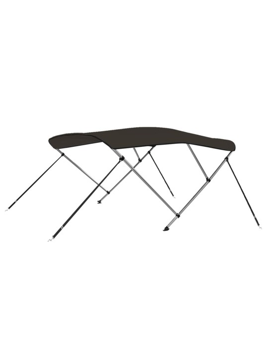 Bimini stříška se 3 oblouky černá 183x160x137 cm