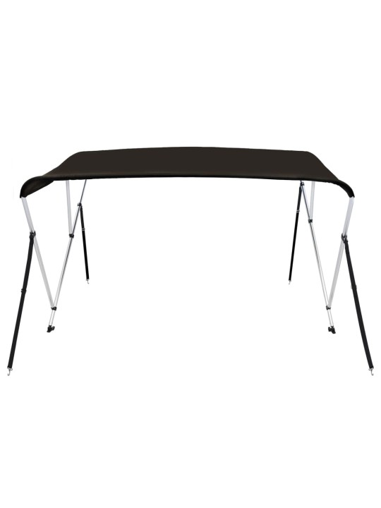 Bimini stříška se 3 oblouky černá 183x180x137 cm