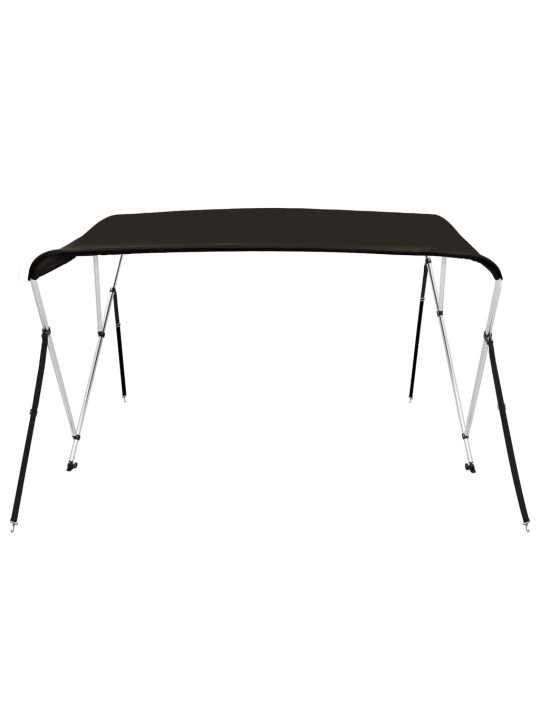 Bimini stříška se 3 oblouky černá 183x196x137 cm