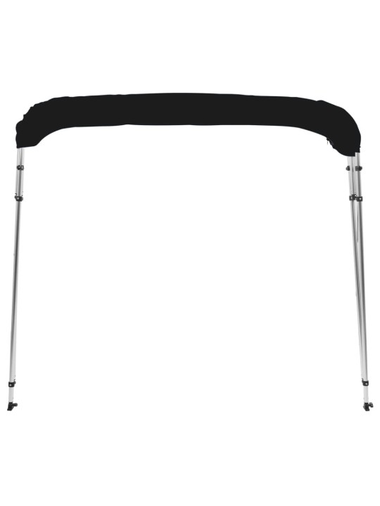 Bimini stříška se 4 oblouky černá 243x244x137 cm