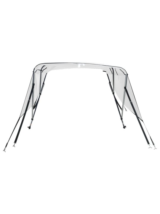 Bimini stříška se 3 oblouky a bočnicemi 183x(137–152)x137 cm