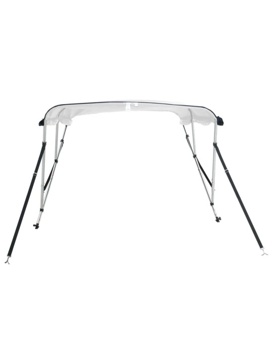 Bimini stříška se 3 oblouky a bočnicemi 183x(137–152)x137 cm
