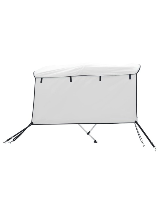 Bimini stříška se 3 oblouky a bočnicemi 183x(137–152)x137 cm