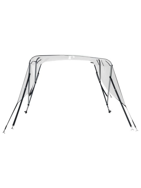 Bimini stříška se 3 oblouky a bočnicemi 183x(154–167)x137 cm