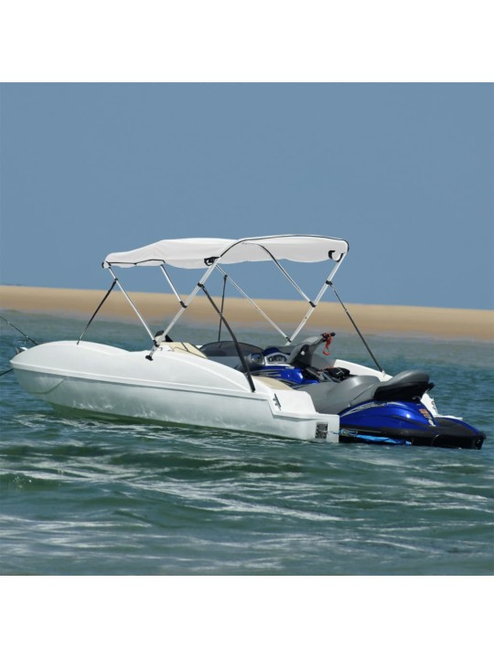 Bimini stříška se 3 oblouky a bočnicemi 183x(170–182)x137 cm