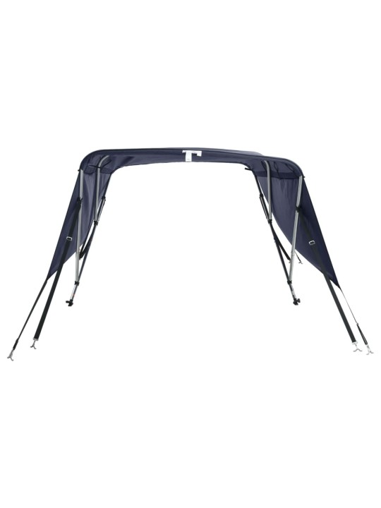 Bimini stříška se 3 oblouky a bočnicemi 183x(137–152)x137 cm