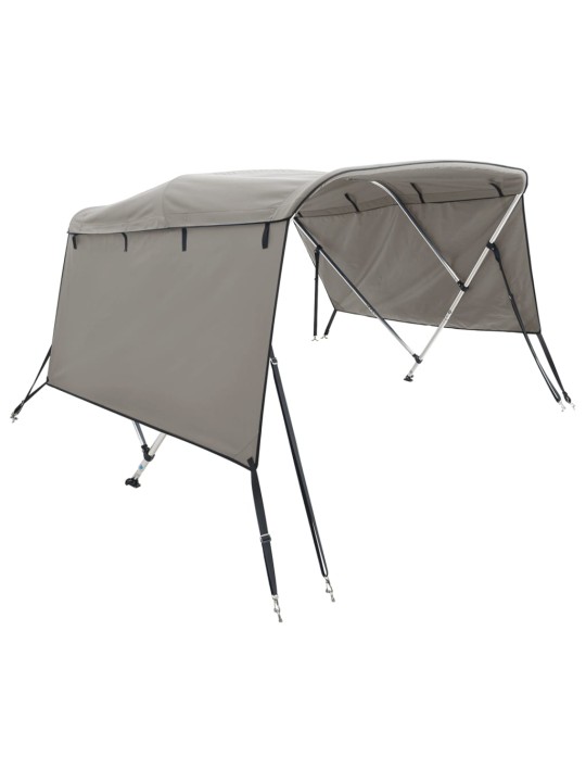 Bimini stříška se 3 oblouky a bočnicemi 183x(137–152)x137 cm