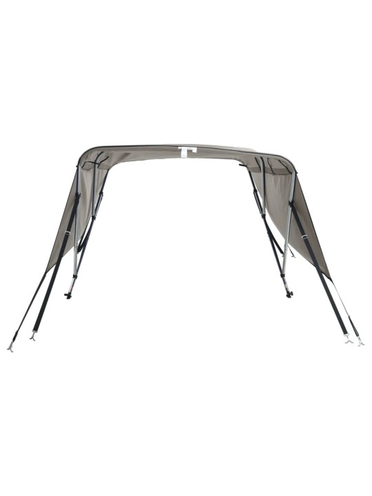 Bimini stříška se 3 oblouky a bočnicemi 183x(137–152)x137 cm