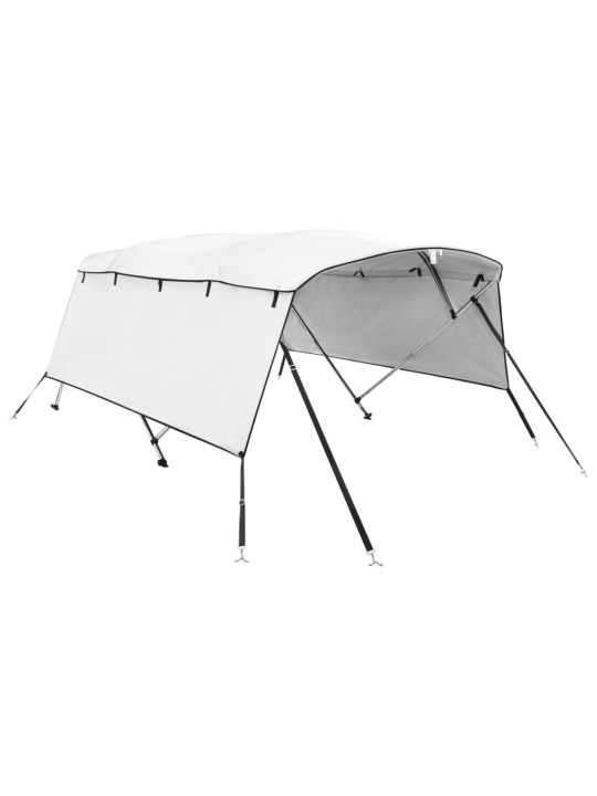 Bimini stříška se 4 oblouky a bočnicemi 243x(185–198)x137 cm