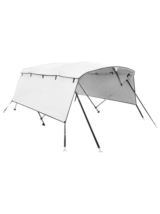 Bimini stříška se 4 oblouky a bočnicemi 243x(200–213)x137 cm