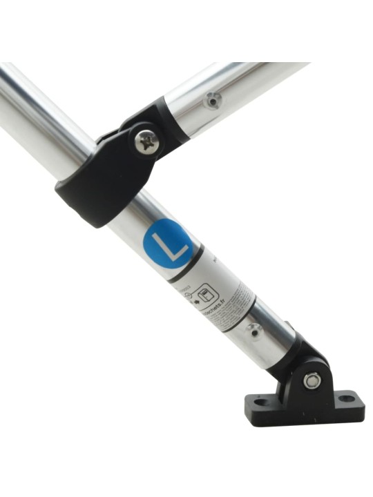 Bimini stříška se 4 oblouky a bočnicemi 243x(200–213)x137 cm