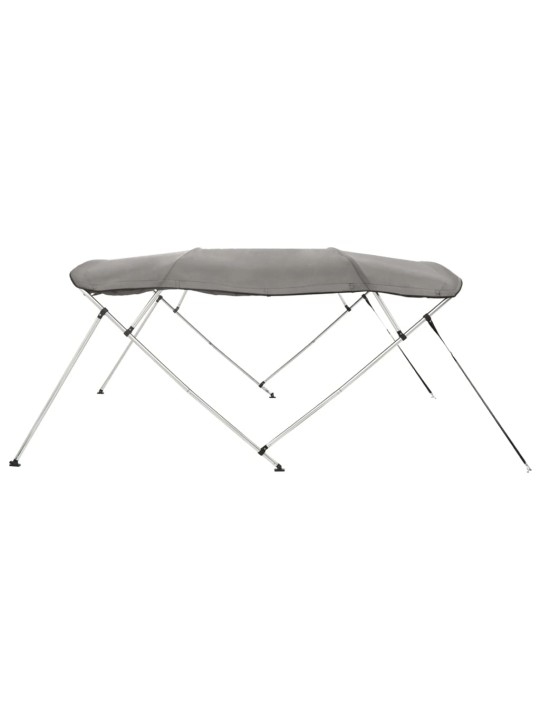 Bimini stříška se 4 oblouky a bočnicemi 243x(200–213)x137 cm