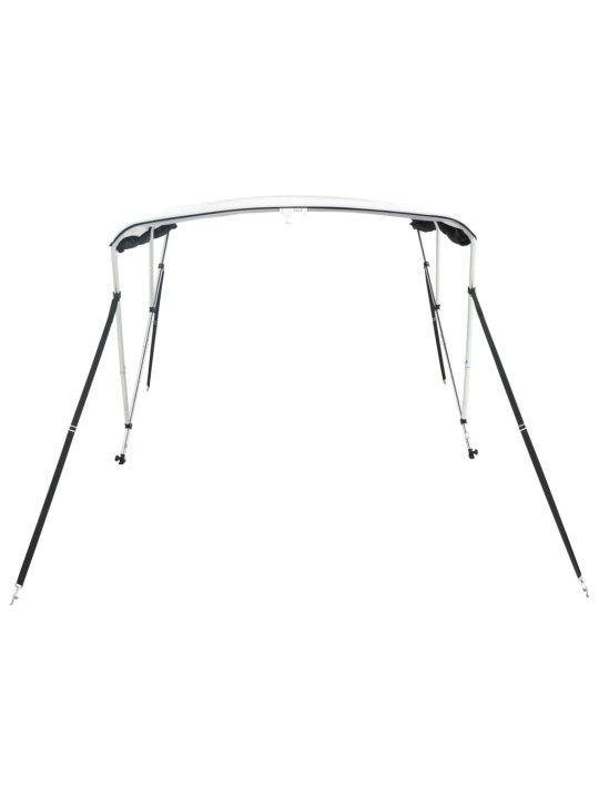 Bimini stříška se 3 oblouky a bočnicemi 183x(137–152)x137 cm