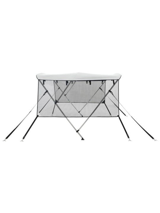 Bimini stříška se 3 oblouky a bočnicemi 183x(137–152)x137 cm