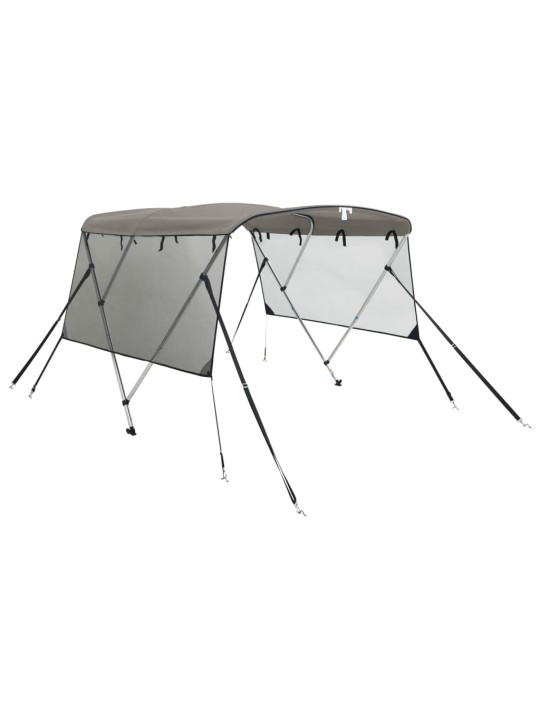 Bimini stříška se 3 oblouky a bočnicemi 183x(185–198)x137 cm