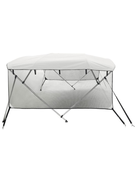 Bimini stříška se 4 oblouky a bočnicemi 243x(170–182)x137 cm