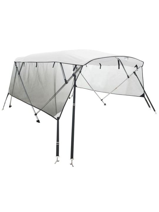 Bimini stříška se 4 oblouky a bočnicemi 243x(200–213)x137 cm