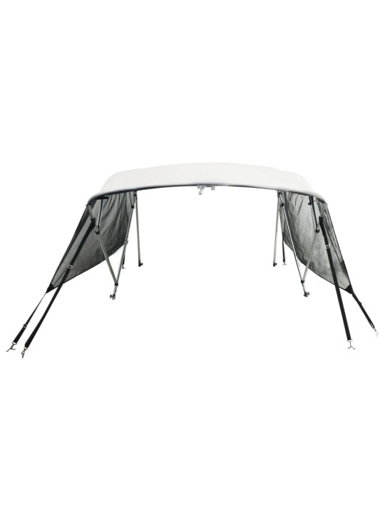 Bimini stříška se 4 oblouky a bočnicemi 243x(200–213)x137 cm