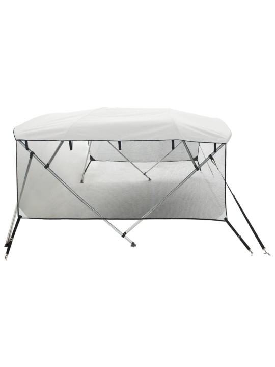 Bimini stříška se 4 oblouky a bočnicemi 243x(200–213)x137 cm
