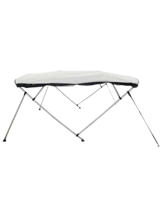 Bimini stříška se 4 oblouky a bočnicemi 243x(200–213)x137 cm