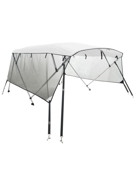 Bimini stříška se 4 oblouky a bočnicemi 243x(230–244)x137 cm