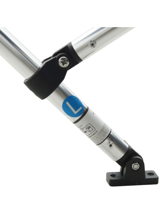 Bimini stříška se 4 oblouky a bočnicemi 243x(230–244)x137 cm