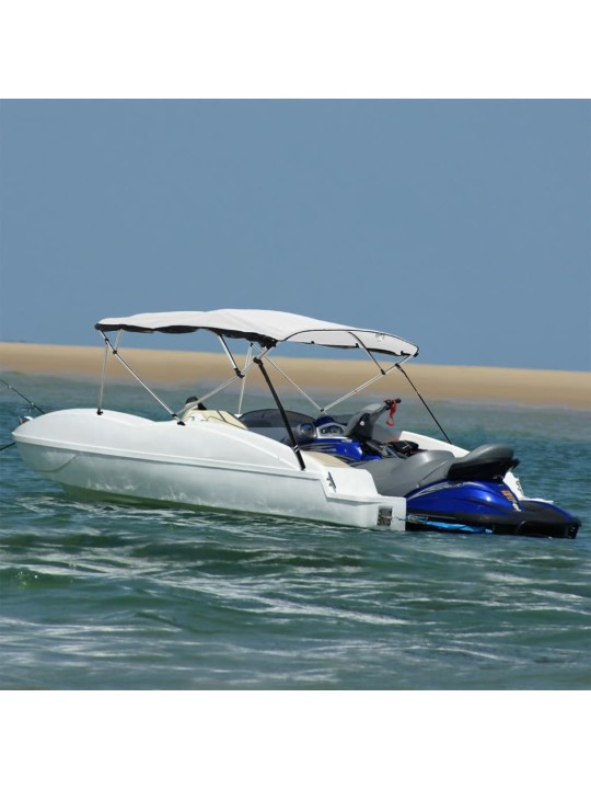 Bimini stříška se 4 oblouky a bočnicemi 243x(230–244)x137 cm