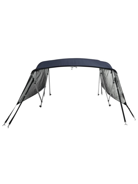Bimini stříška se 4 oblouky a bočnicemi 243x(185–198)x137 cm