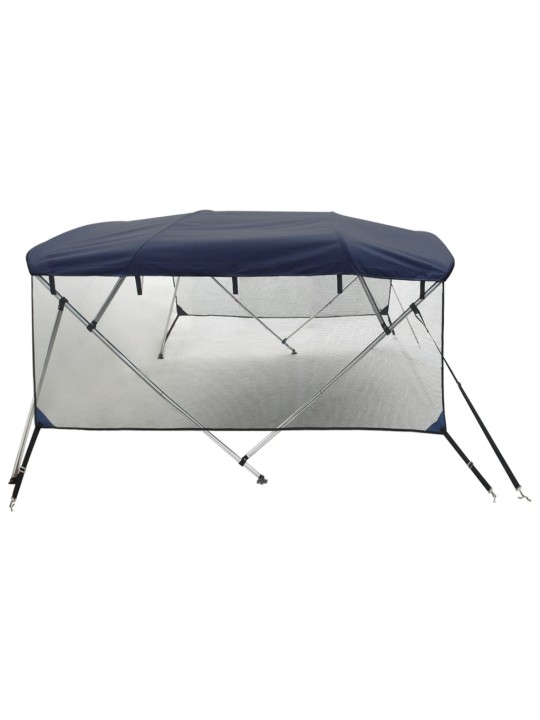 Bimini stříška se 4 oblouky a bočnicemi 243x(185–198)x137 cm