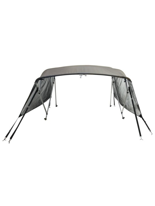 Bimini stříška se 4 oblouky a bočnicemi 243x(170–182)x137 cm