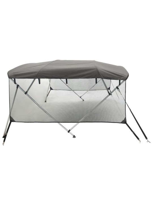 Bimini stříška se 4 oblouky a bočnicemi 243x(170–182)x137 cm