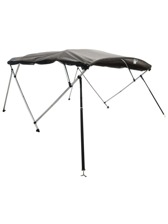 Bimini stříška se 4 oblouky a bočnicemi 243x(200–213)x137 cm