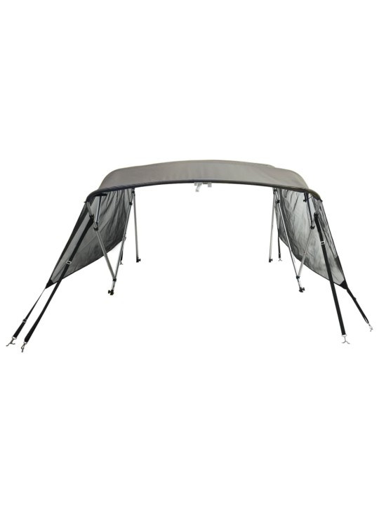 Bimini stříška se 4 oblouky a bočnicemi 243x(200–213)x137 cm