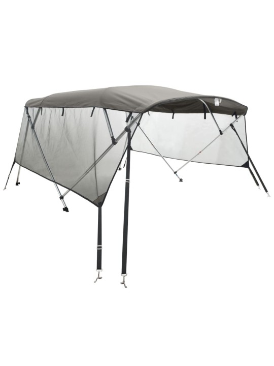 Bimini stříška se 4 oblouky a bočnicemi 243x(230–244)x137 cm
