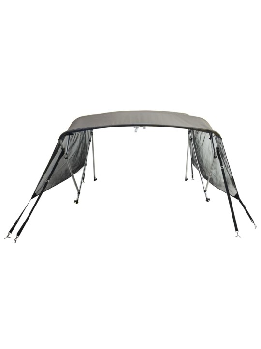 Bimini stříška se 4 oblouky a bočnicemi 243x(230–244)x137 cm
