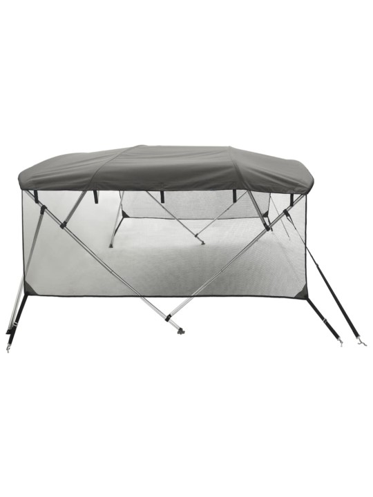 Bimini stříška se 4 oblouky a bočnicemi 243x(230–244)x137 cm
