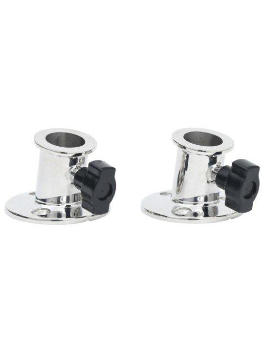 Kulatá základna pro Bimini stříšku 26 mm 2 ks nerezová ocel