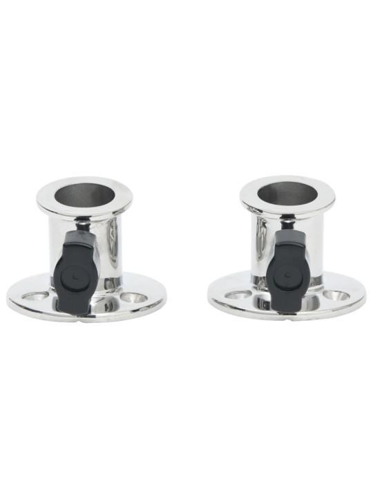 Kulatá základna pro Bimini stříšku 26 mm 2 ks nerezová ocel