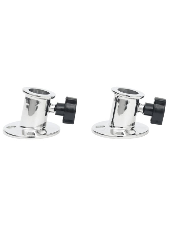 Kulatá základna pro Bimini stříšku 26 mm 2 ks nerezová ocel