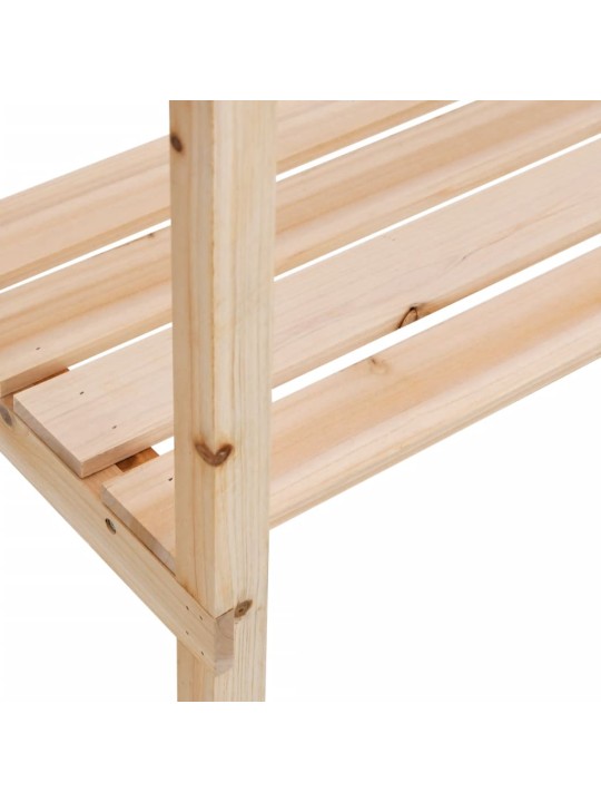 Přesazovací stůl s policemi 78x38x82,5 cm masivní jedlové dřevo