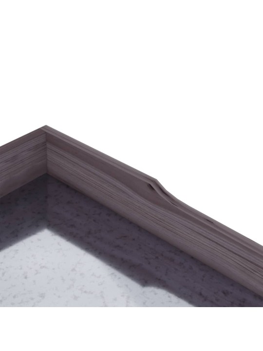 Přesazovací stůl s policemi šedý 78x38x82,5 cm masivní jedle