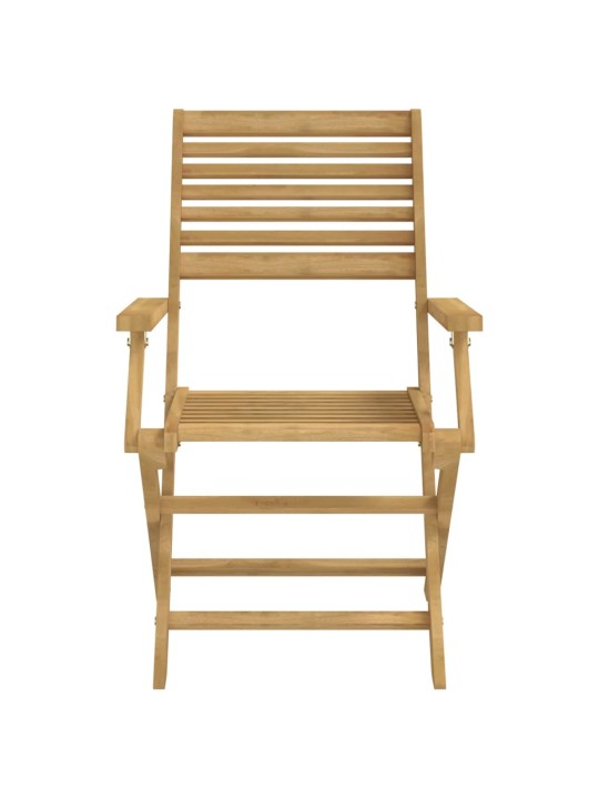 Skládací zahradní židle 8 ks 54,5x61,5x86,5 cm masivní akácie