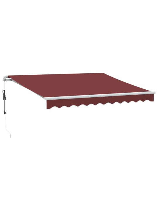 Automatická zatahovací markýza burgundská 300 x 250 cm