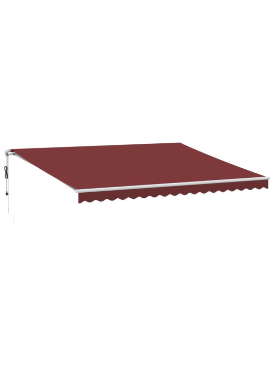 Automatická zatahovací markýza burgundská 450 x 350 cm