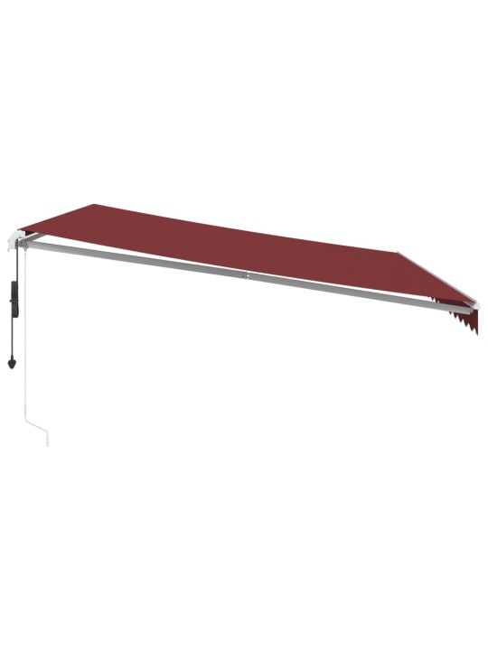 Automatická zatahovací markýza burgundská 450 x 350 cm