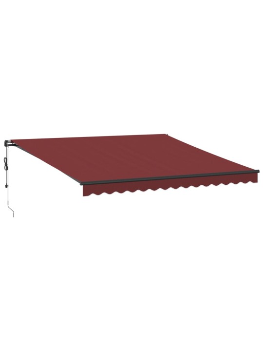 Automatická zatahovací markýza burgundská 400 x 350 cm