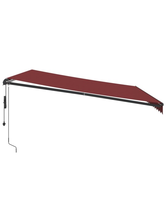 Automatická zatahovací markýza burgundská 450 x 350 cm