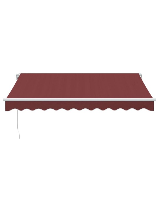 Ručně zatahovací markýza burgundská 300 x 250 cm