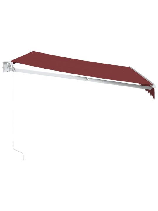 Ručně zatahovací markýza burgundská 300 x 250 cm